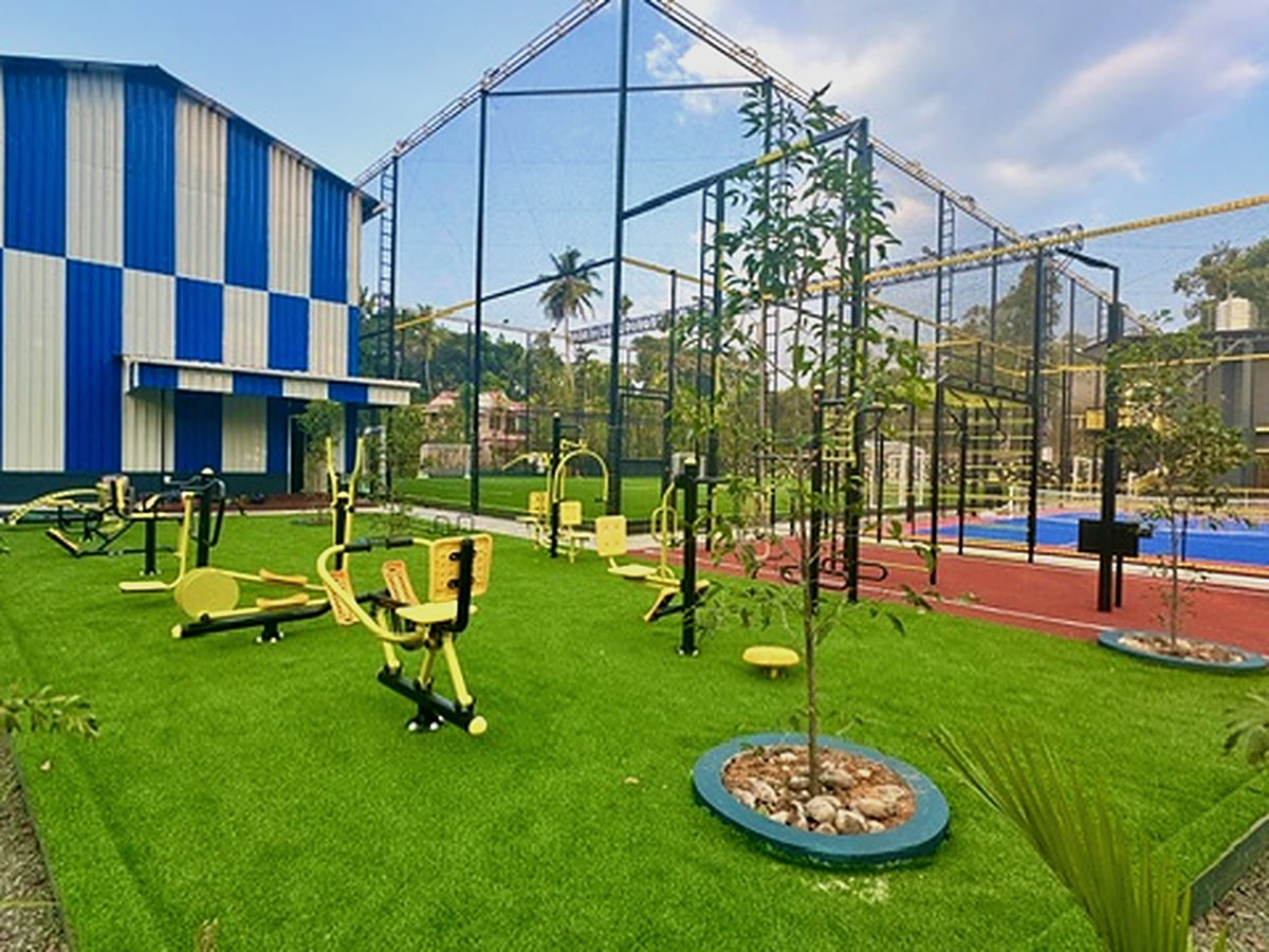 The turf and courts at FitNation Sports Hub