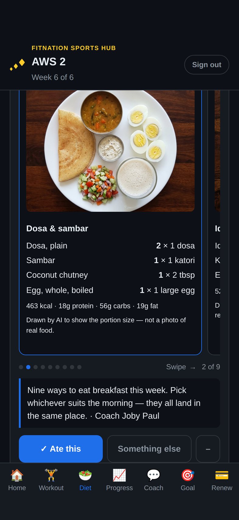 Dosa & sambar
